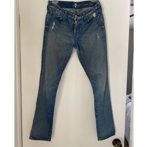Seven for all man kind jeans distressed style